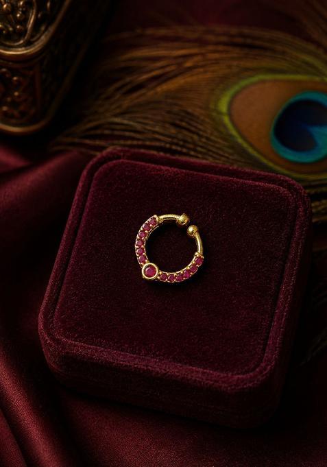 Golden Alloy Nose Ring