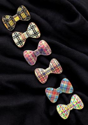 Multicolor Alloy Saree Pin