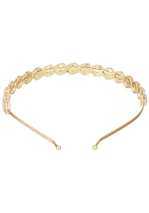 Gold Plated Kundan Studded Matha Patti Head Jewellery