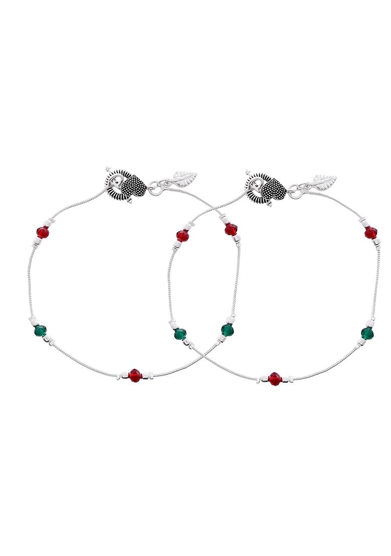 Elegant Sterling Silver Designer Anklet And Adjustable And Trendy