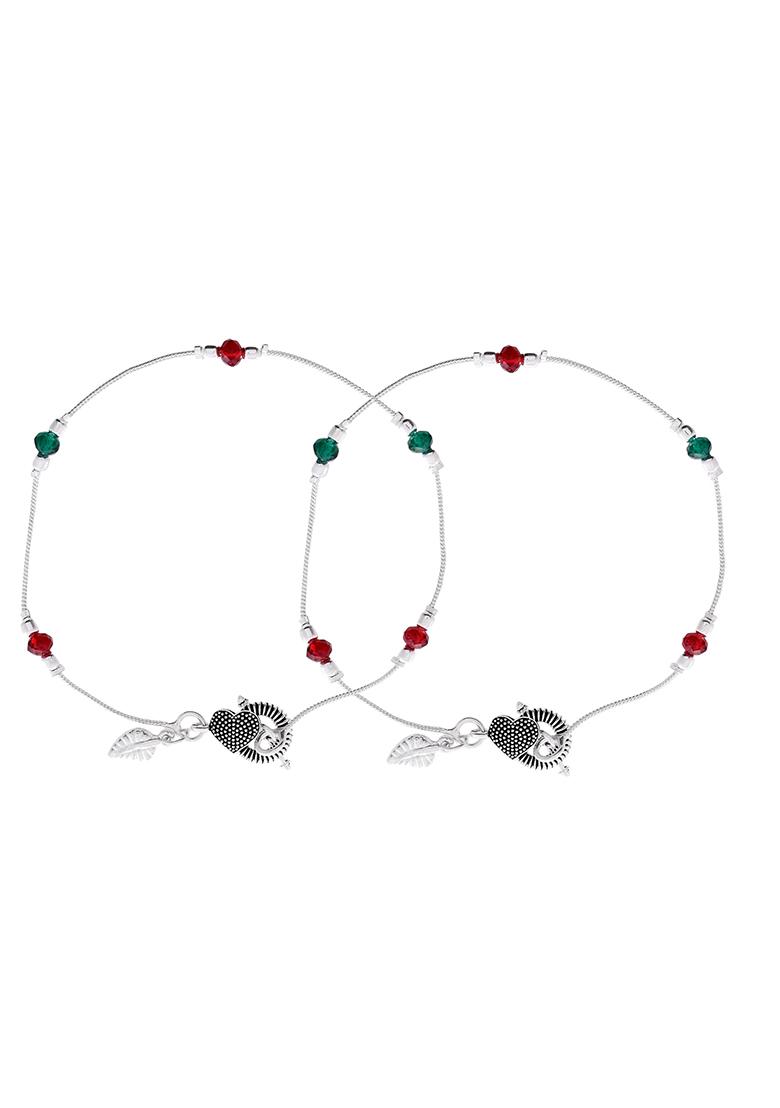 Elegant Sterling Silver Designer Anklet And Adjustable And Trendy