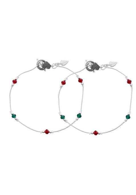 Elegant Sterling Silver Designer Anklet And Adjustable And Trendy