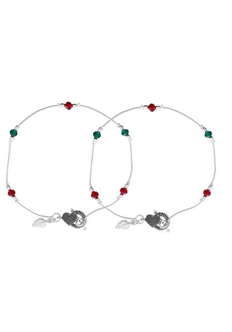 Elegant Sterling Silver Designer Anklet And Adjustable And Trendy