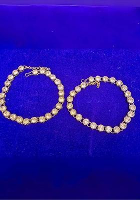 Golden Solid Brass Anklet