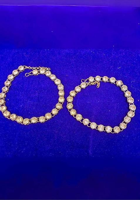 Golden Solid Brass Anklet