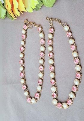 Multicolor Solid Brass Anklet