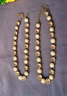 Multicolor Solid Brass Anklet