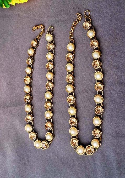 Multicolor Solid Brass Anklet