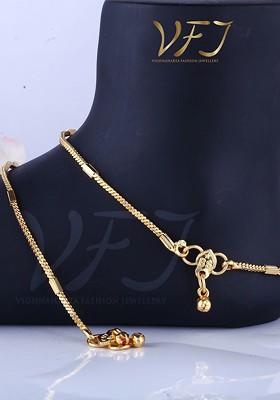 Gold Plated Antique Anklets