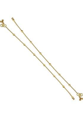 Gold Plated Antique Anklets
