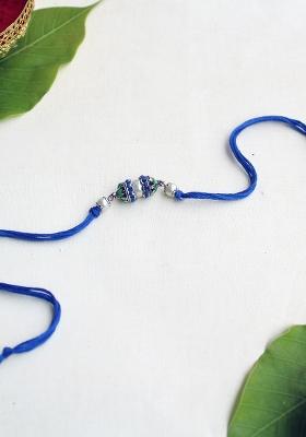 Colorful Harmony Vivid Vintage Rakhi With Roli Chawal