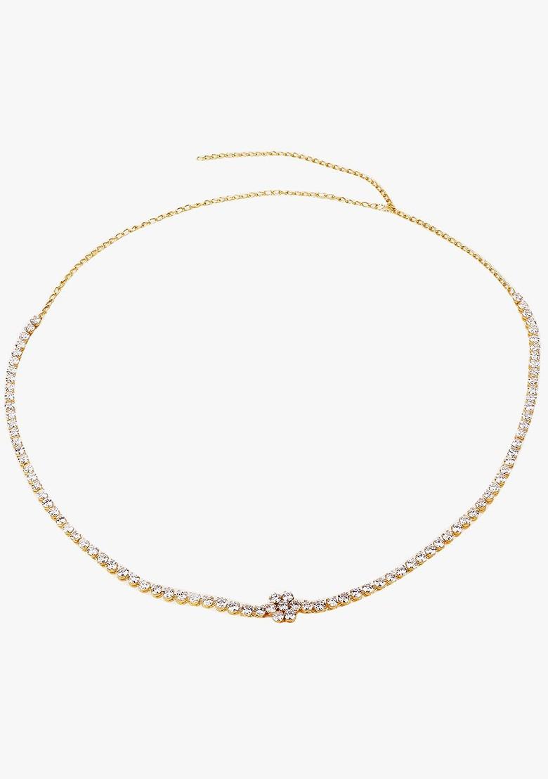 Artificial Stones Studded Waist Chain Saree Accessories