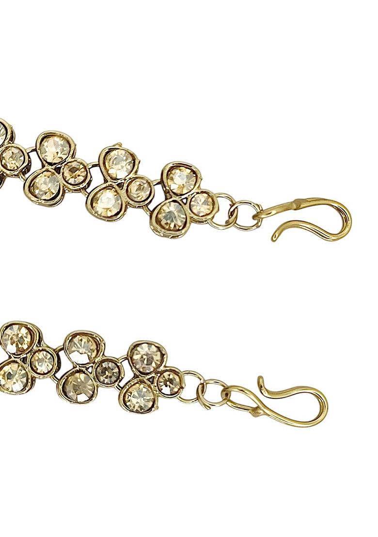 Gold Plated Stone Studded Matha Patti