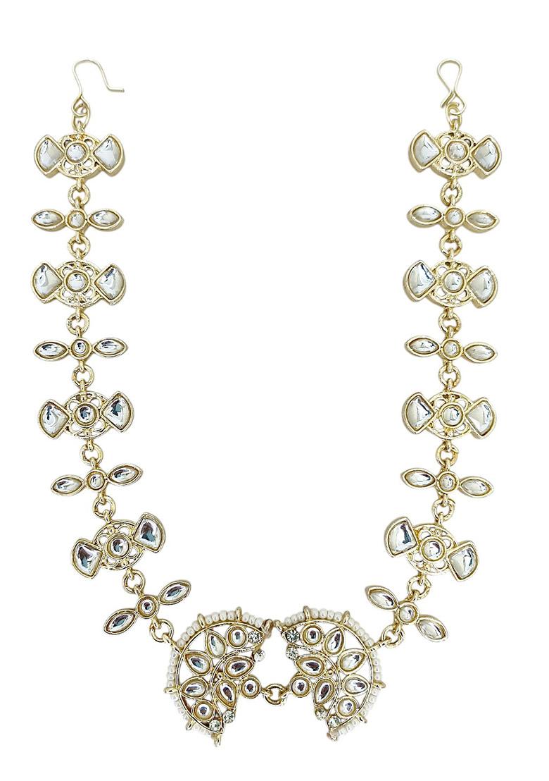 Gold Plated Kundan Studded Matha Patti