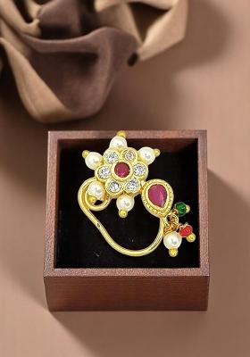 Gold Plated Himali Nose pin Ring