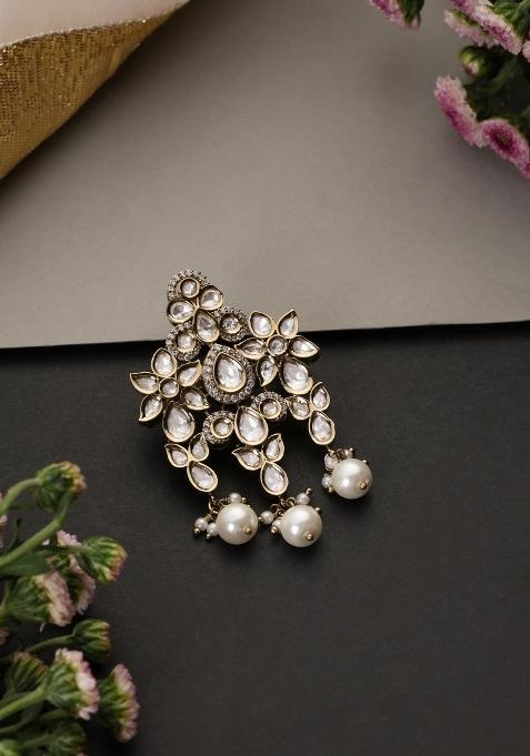 Golden Brass Brooch