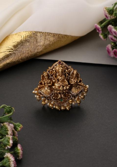 Golden Brass Braid Pin
