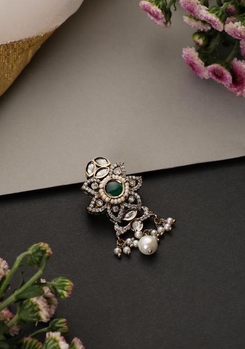 Golden Brass Brooch