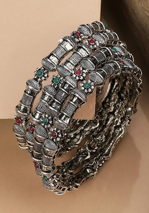 Silver Pearl Bangle