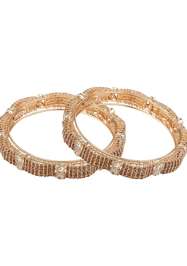 Gold Cubic Zirconia Bangle