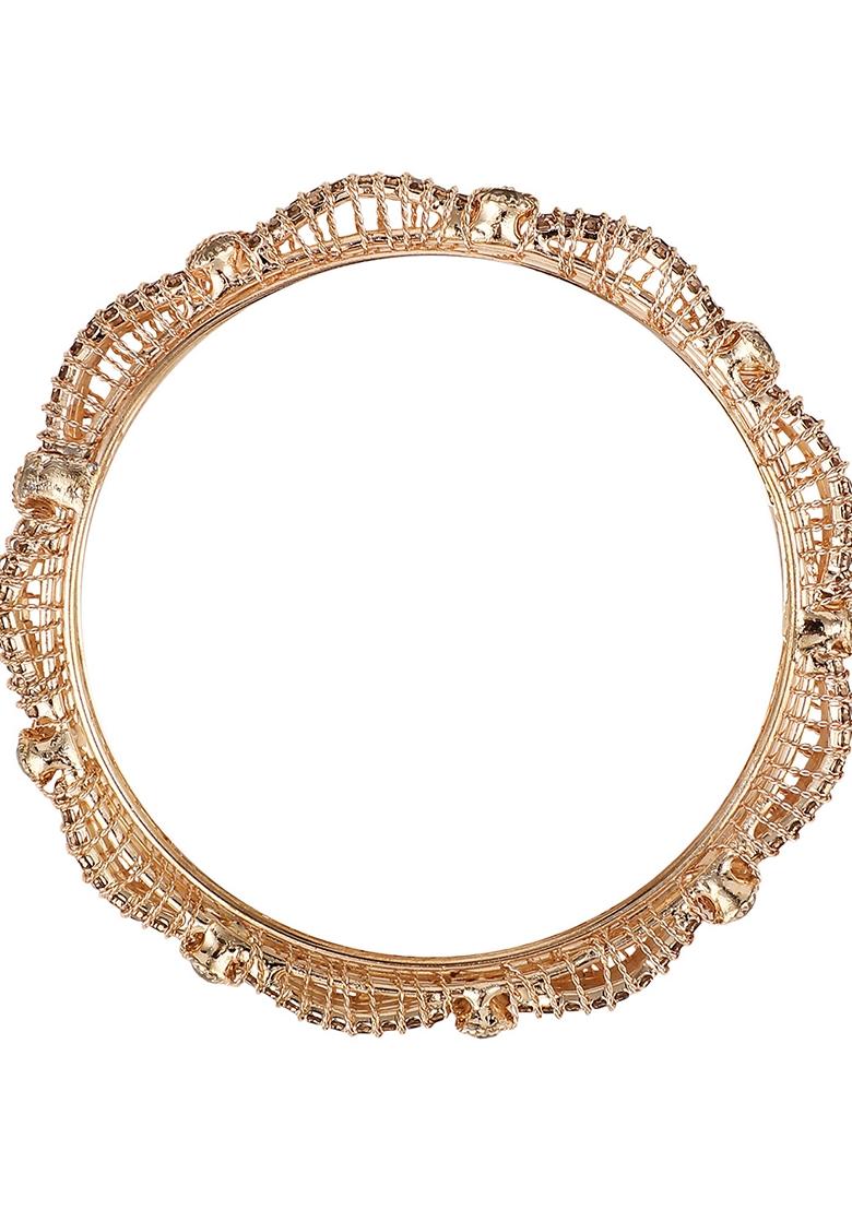 Gold Cubic Zirconia Bangle