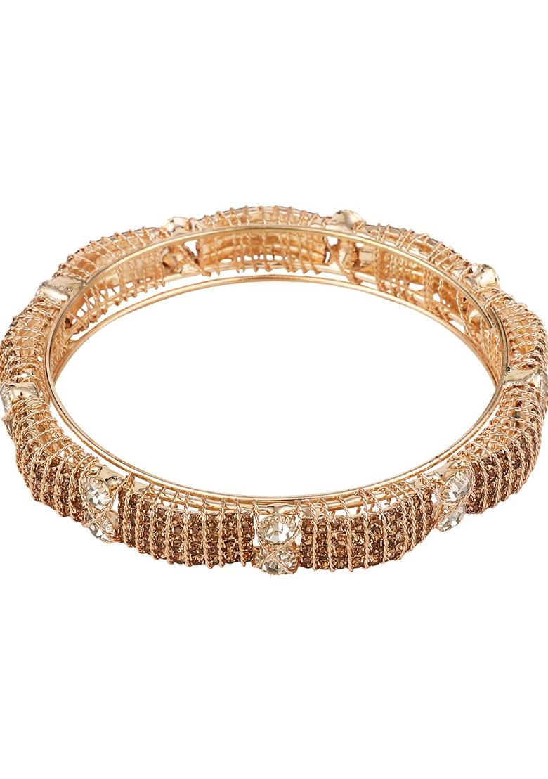 Gold Cubic Zirconia Bangle