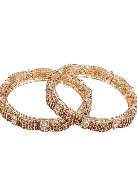 Gold Cubic Zirconia Bangle