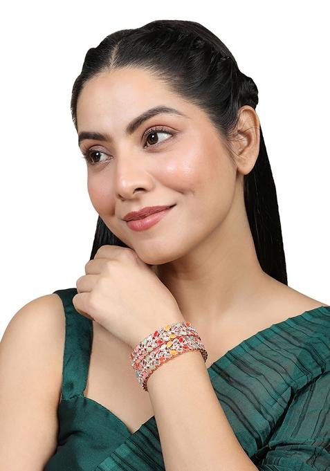Multicolor Cubic Zirconia Bangle