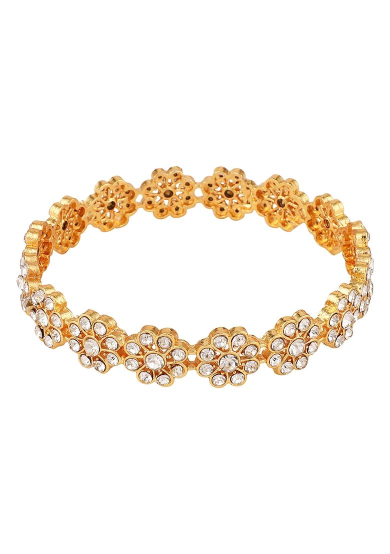 Gold Cubic Zirconia Bangles