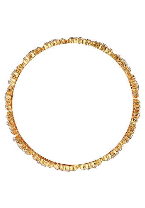 Gold Cubic Zirconia Bangles