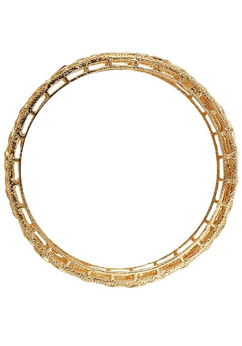 Gold Cubic Zirconia Bangles