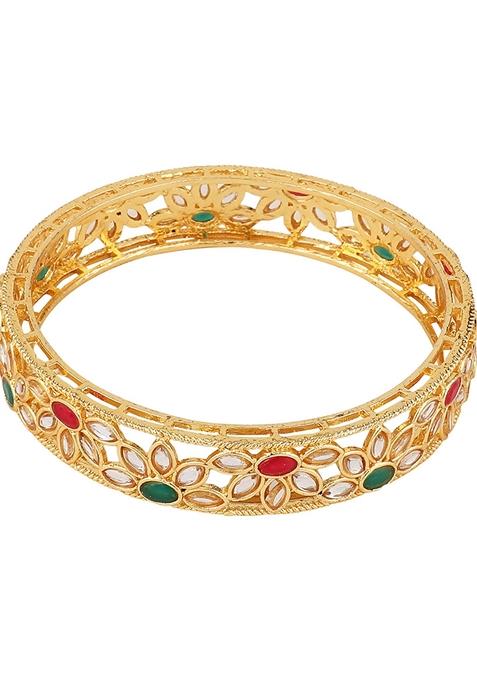 Gold Cubic Zirconia Bangles