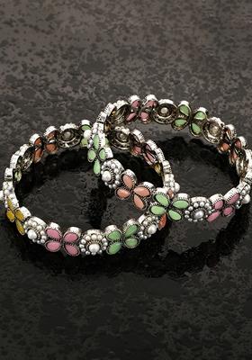 Silver Cubic Zirconia Bangle