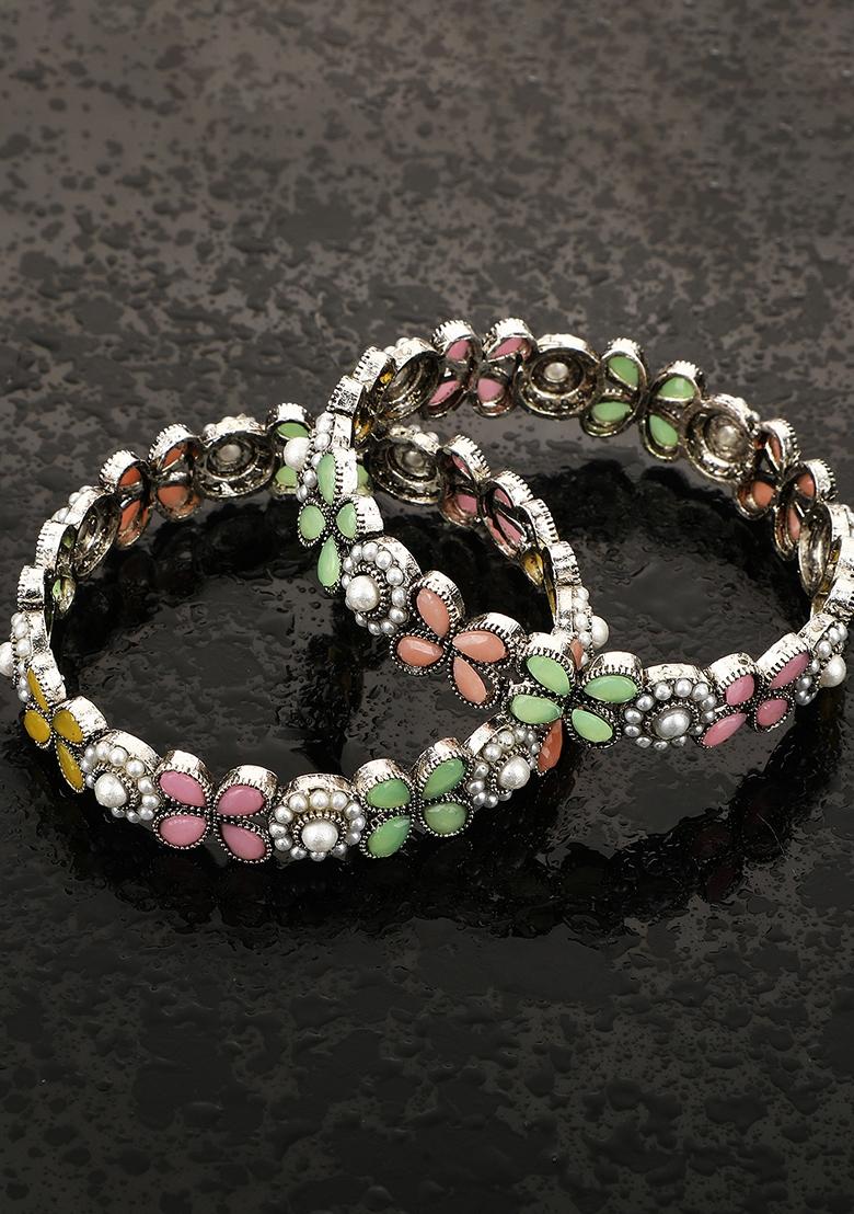 Silver Cubic Zirconia Bangle