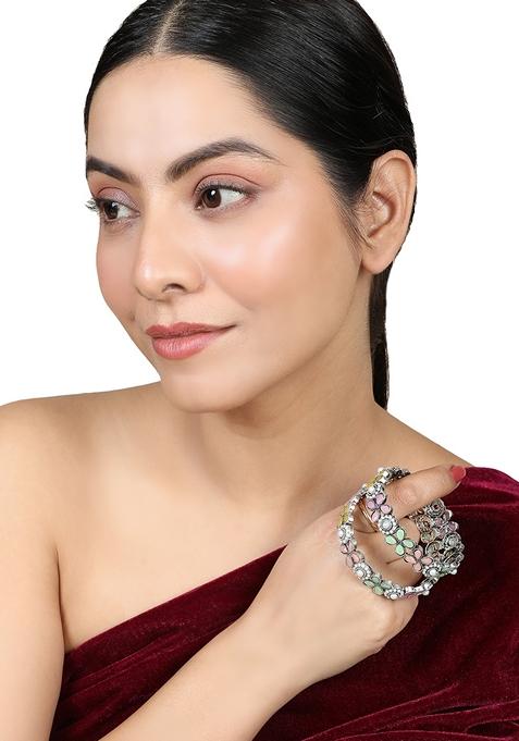 Silver Cubic Zirconia Bangle