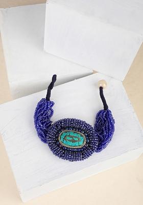 Blue Bead Bracelet