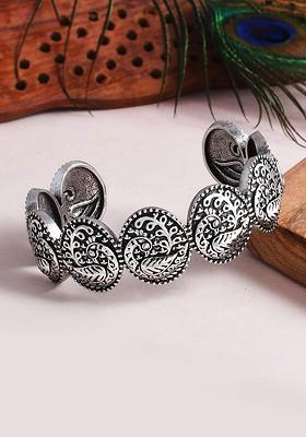 Silver Plated Oxidised Bracelet