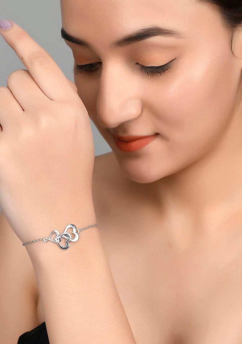 Silver Plated Rhodium Plated Bracelet