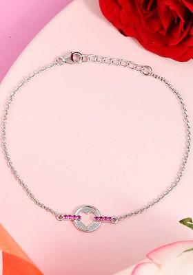Silver Plated Rhodium Plated Bracelet
