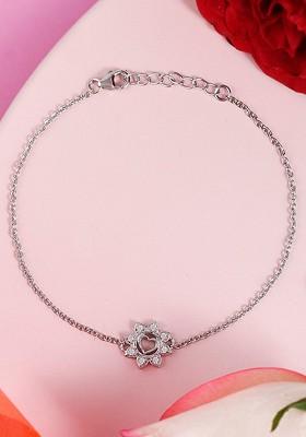 Silver Plated Rhodium Plated Bracelet
