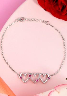Silver Plated Rhodium Plated Bracelet