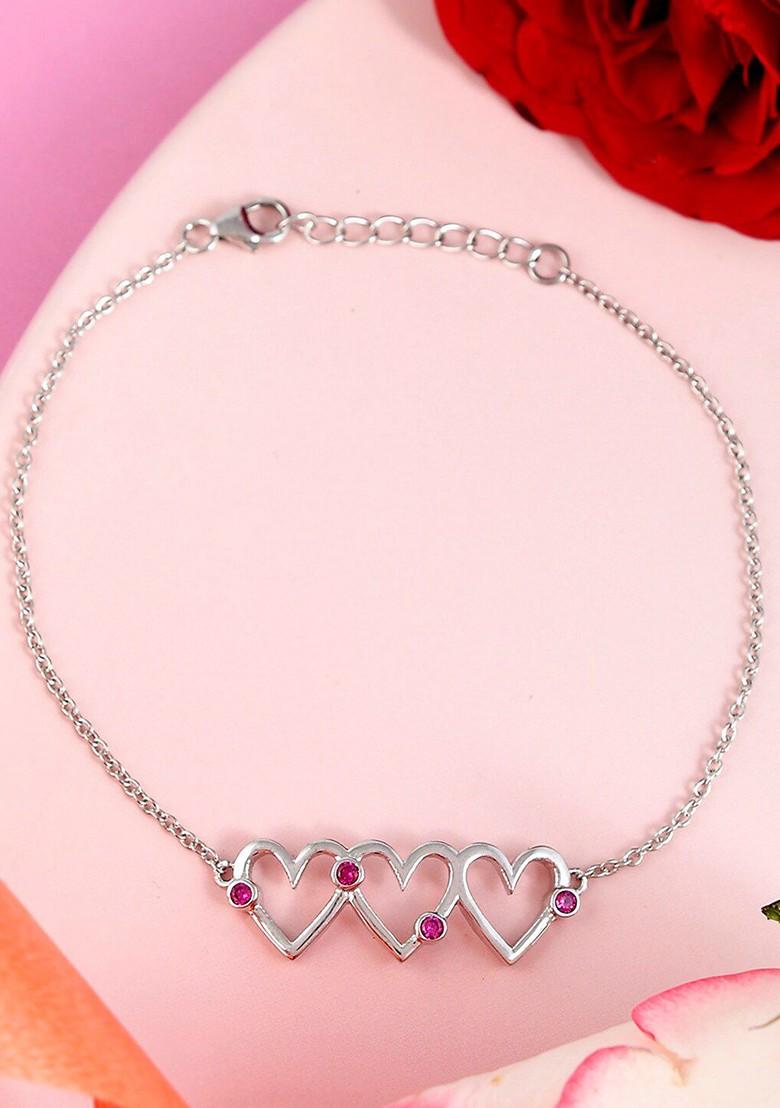Silver Plated Rhodium Plated Bracelet