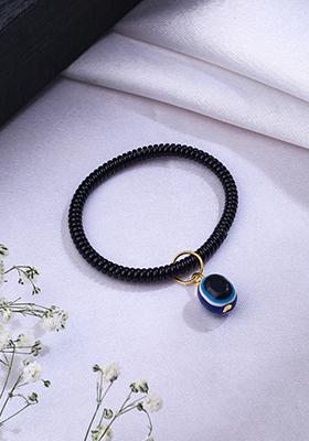 Black Evil Eye Adjustable Bracelet