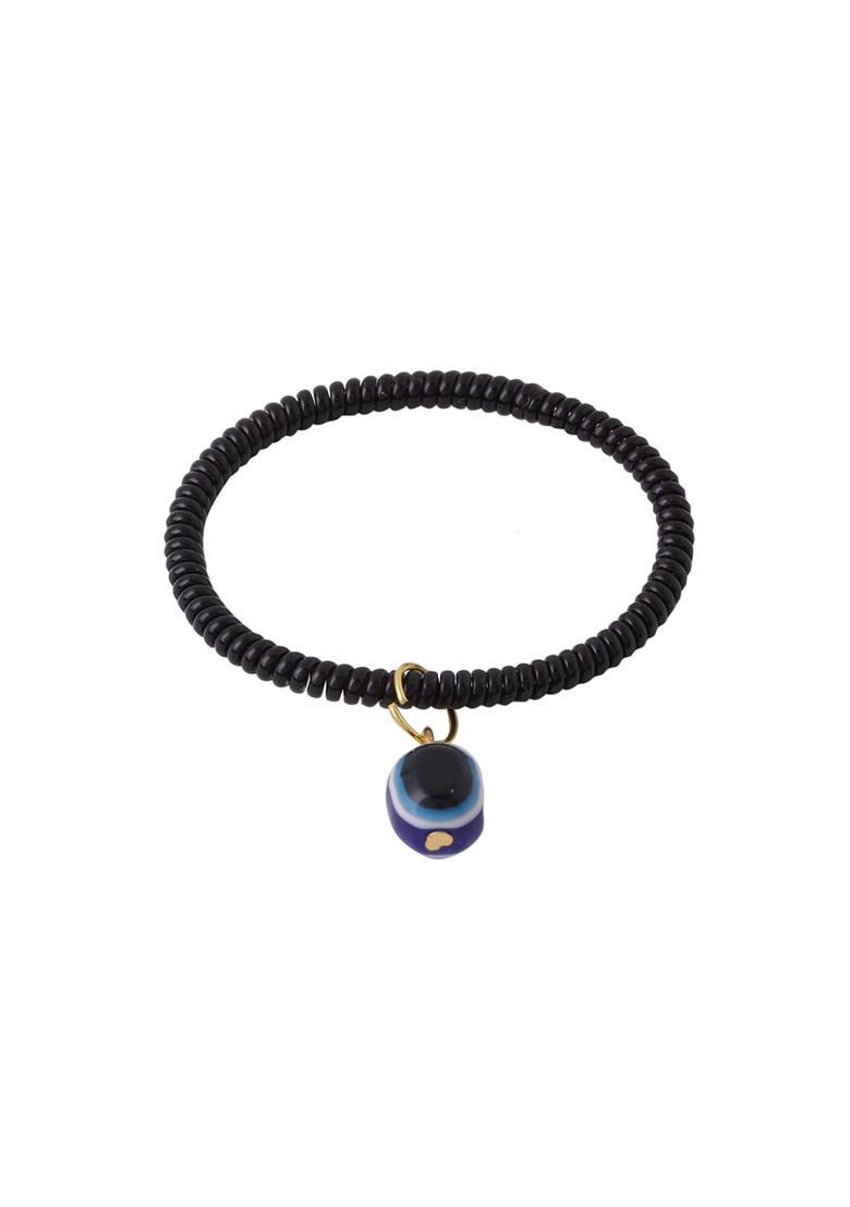 Black Evil Eye Adjustable Bracelet