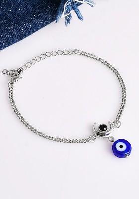 Silver Plated Oxidised Bracelet