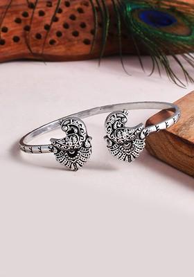 Silver Plated Oxidised Bracelet