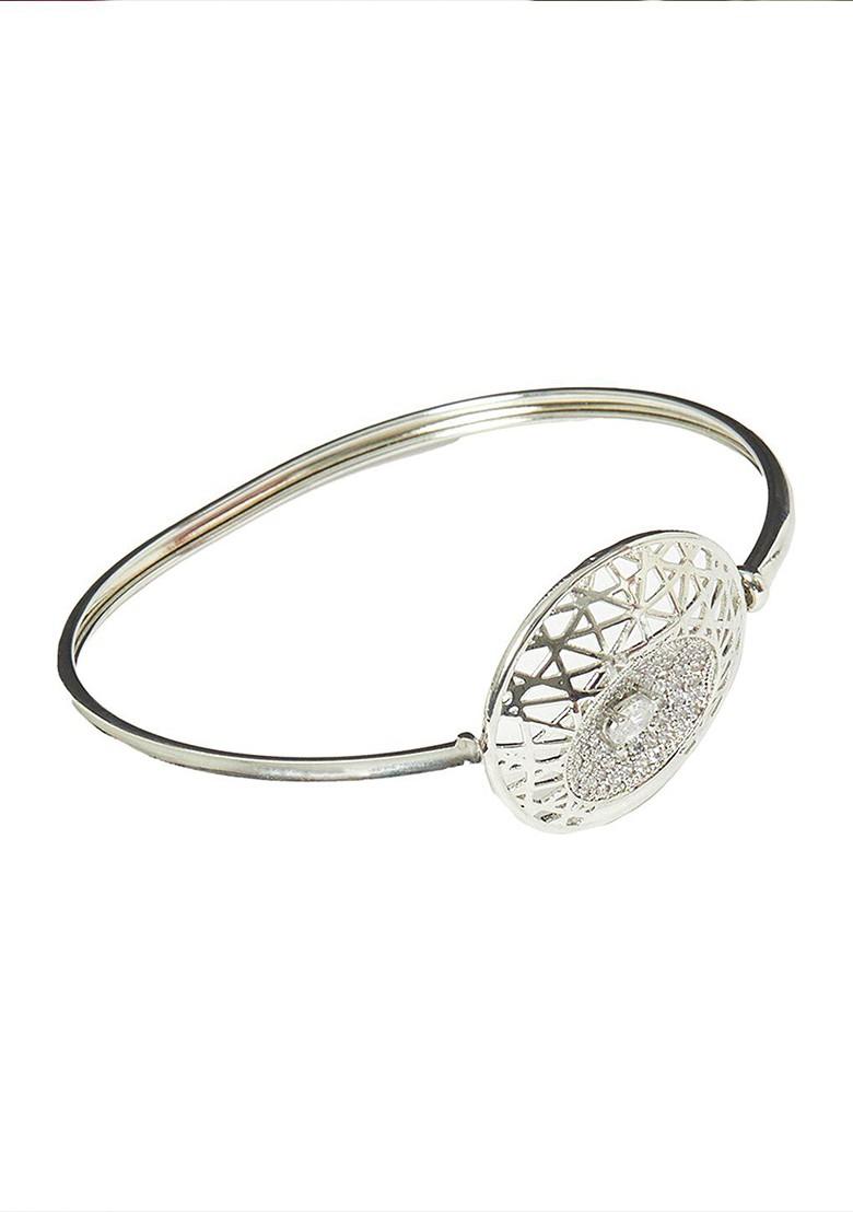 Silver Plated Rhodium Plated Bracelet