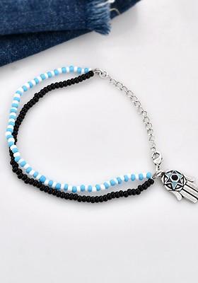 Silver Plated Oxidised Bracelet