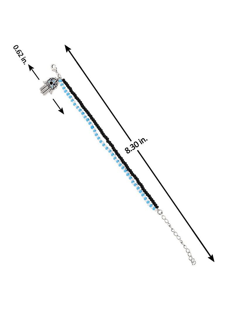 Silver Plated Oxidised Bracelet