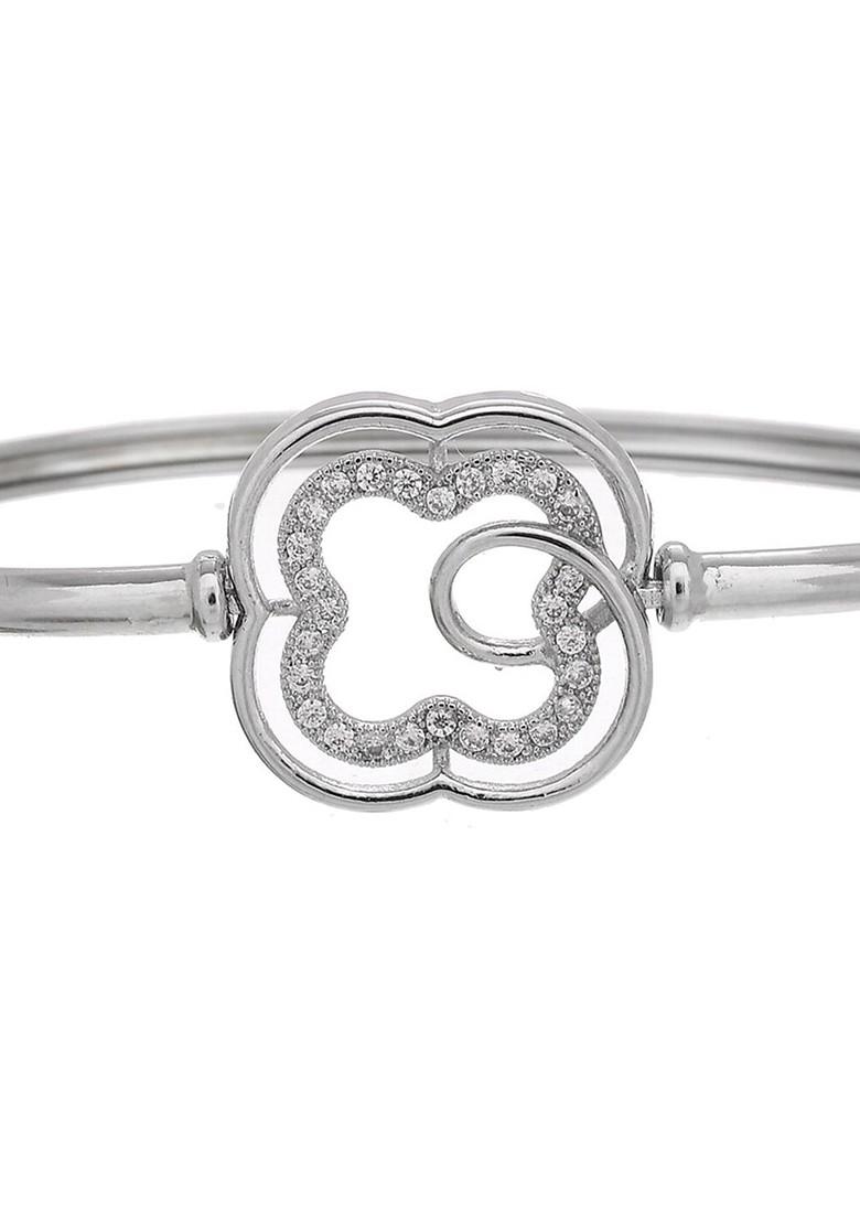 Silver Plated Rhodium Plated Bracelet